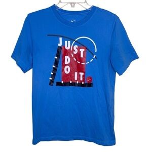 Nike Dri-fit Just Do It Blue and Red T-Shirt Size S Small